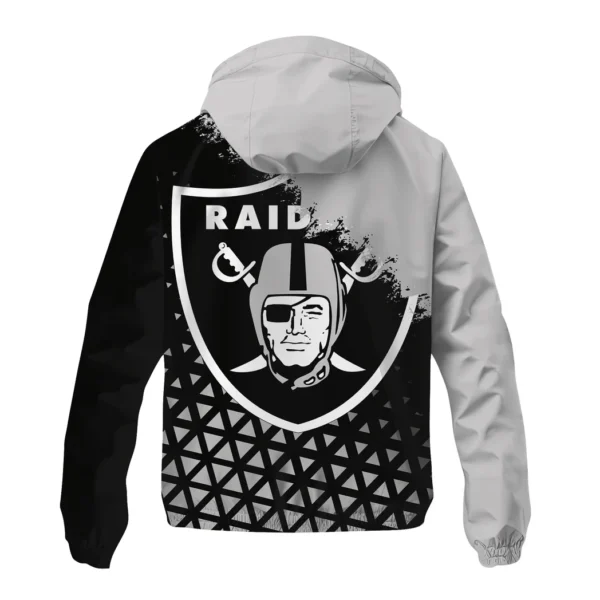 Silver Crew Windbreaker Jacket , Fan Lifestyle Jacket HVN1270 - Image 3