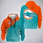 Aqua Fins Hoodie Half Zipper, Performance Fan Hoodie HVN1270