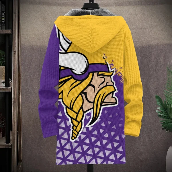 Football Viking Crew Fleece Windbreaker Jacket, Lightweight Fleece Windbreaker HVN1270 - Image 3