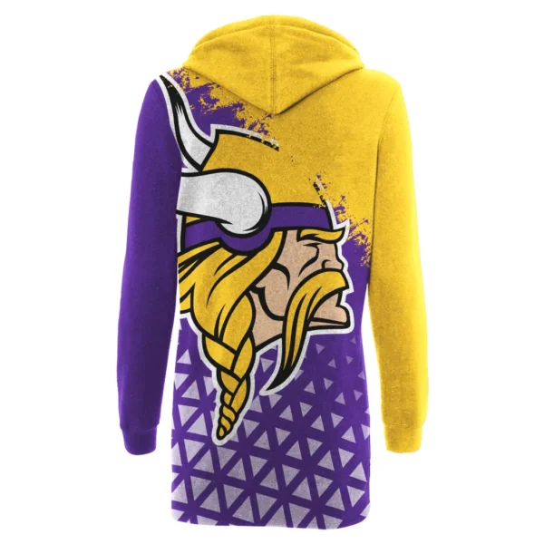 Purple Pride Hoodie Dress, Ultra-Soft Women's Hoodie Dress HVN1270 - Image 3