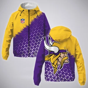 Match Day Raiders Windbreaker Jacket , Weather-Proof Fan Gear HVN1270