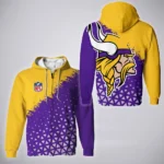 Purple Horns Zipper Hoodie, All-Season Fan Full-Zip Hoodie HVN1270