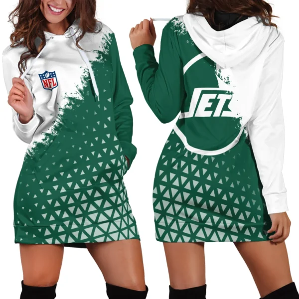 Big Apple Squad Hoodie Dress, Tailgate Hoodie Dress Women HVN1270