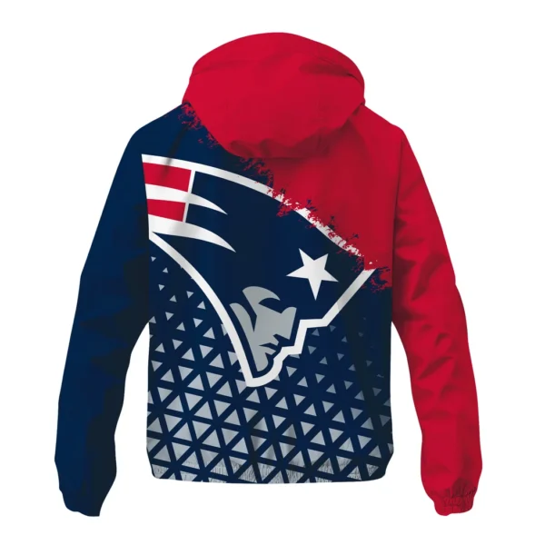 Blue Pride Windbreaker Jacket , Lightweight Sports Fan Gear HVN1270 - Image 3