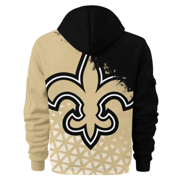 Football Gold Crew Hoodie Half Zipper, Game Time Hoodie HVN1270 - Image 3