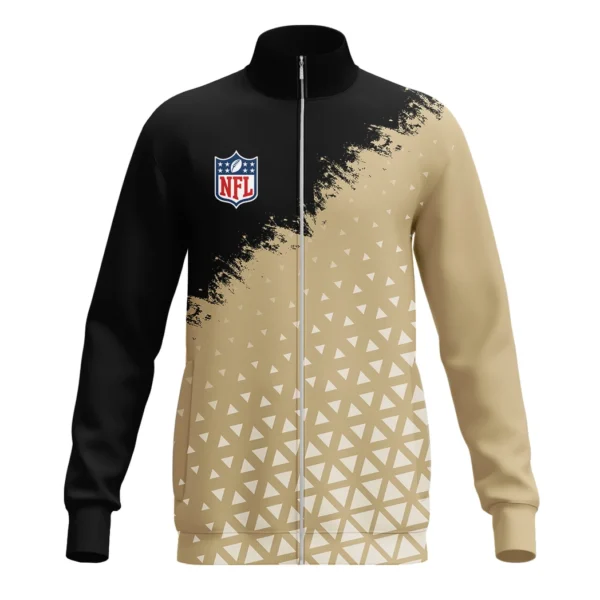 Gold Pride Stand Collar Jacket, Arctic Warmth Game Day Style Jacket HVN1270 - Image 2