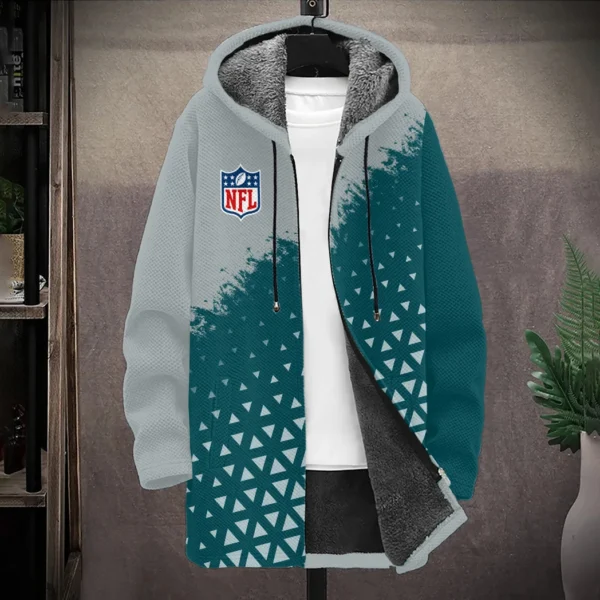 Midnight Talons Fleece Windbreaker Jacket, Stylish Fleece Windbreaker HVN1270 - Image 2