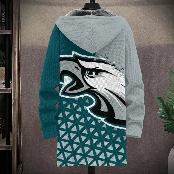 Midnight Talons Fleece Windbreaker Jacket, Stylish Fleece Windbreaker HVN1270 - Image 3
