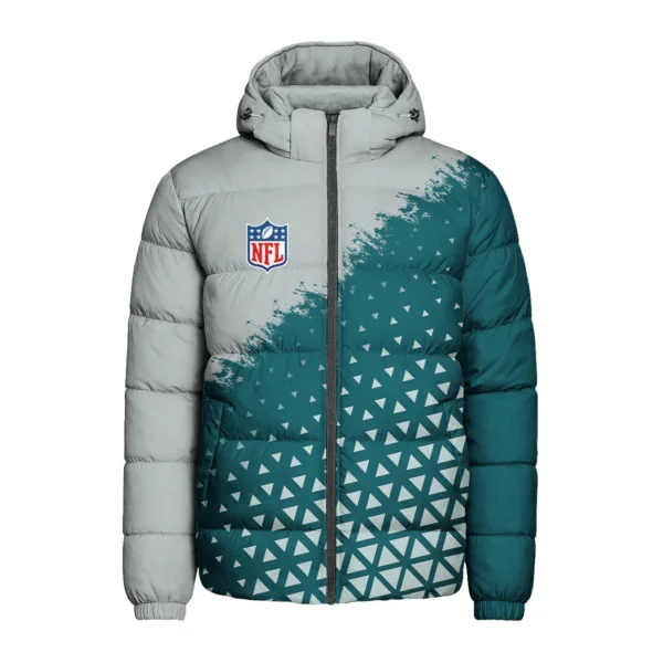 Victory Wings Hooded Cotton Jacket, Retro Heritage Puffer Jacket HVN1270 - Image 2