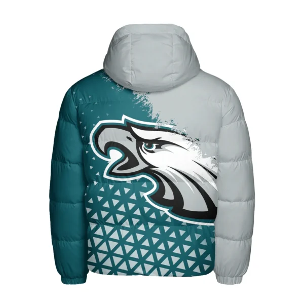 Victory Wings Hooded Cotton Jacket, Retro Heritage Puffer Jacket HVN1270 - Image 3