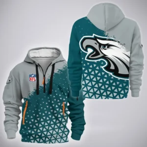 Victory Wings Hoodie Half Zipper, True Fan Hoodie HVN1270