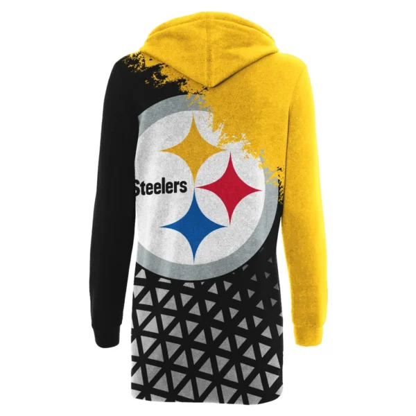 Black Pride Hoodie Dress, Everyday Women's Hoodie Dress HVN1270 - Image 3