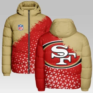 Cali Football Spirit Hooded Cotton Jacket, Everyday Comfort Sport Puffer HVN1270