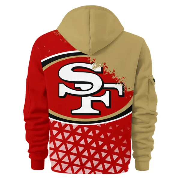 Golden City Crew Hoodie Half Zipper, Sport Spirit Hoodie HVN1270 - Image 3