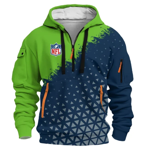 Puget Squad Hoodie Half Zipper, Fan Pride Half-Zip Hoodie HVN1270 - Image 2