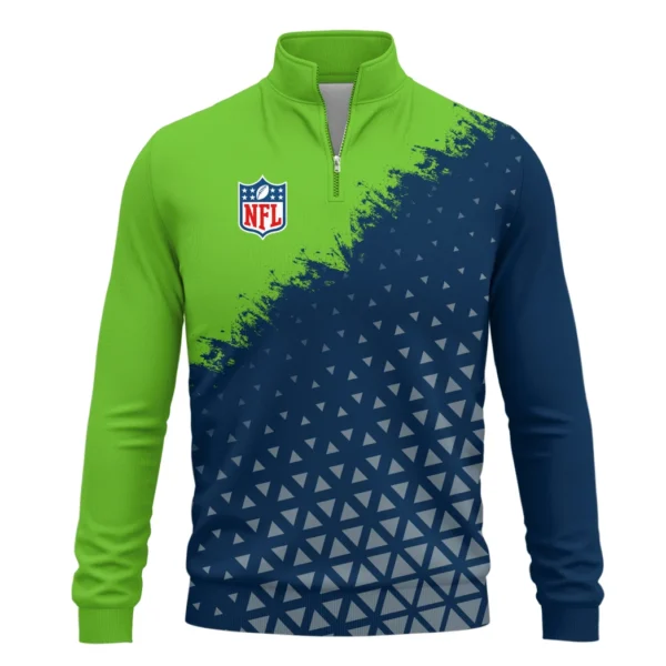 Blue Pride Quarter-Zip Sweatshirt, Warm-Up Quarter-Zip Comfort HVN1270 - Image 2