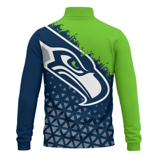 Blue Pride Quarter-Zip Sweatshirt, Warm-Up Quarter-Zip Comfort HVN1270 - Image 3