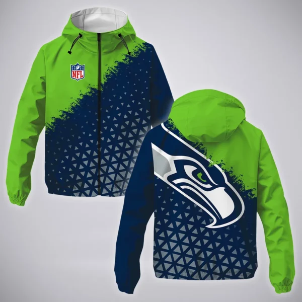 Football Hawk Crew Windbreaker Jacket , Weather-Proof Fan Gear HVN1270