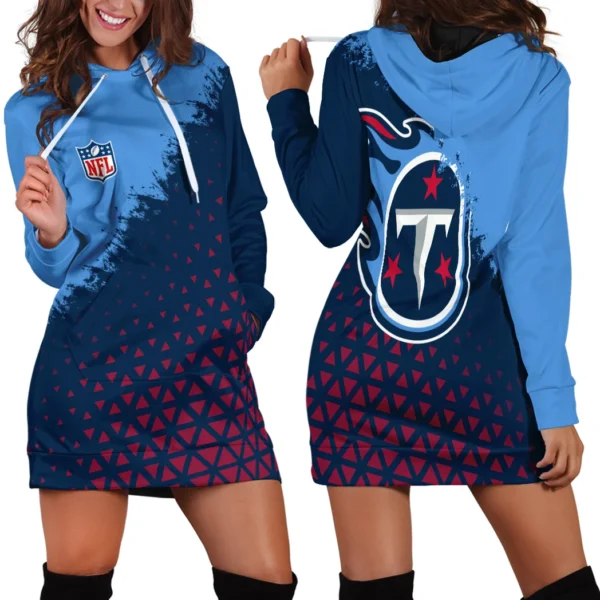 Scarlet Herd Hoodie Dress, Casual Women's Hoodie Dress HVN1270