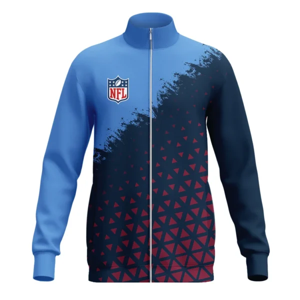 Blue Shields Stand Collar Jacket, All-Day Comfort Fan Passion Jacket HVN1270 - Image 2