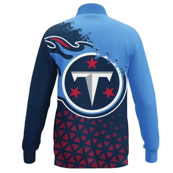Blue Shields Stand Collar Jacket, All-Day Comfort Fan Passion Jacket HVN1270 - Image 3