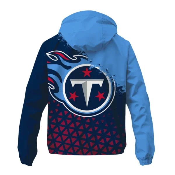 Blue Pride Windbreaker Jacket , Stadium-Ready Waterproof Jacket HVN1270 - Image 3