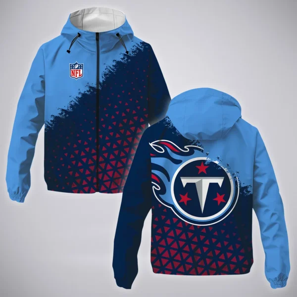 Blue Pride Windbreaker Jacket , Stadium-Ready Waterproof Jacket HVN1270