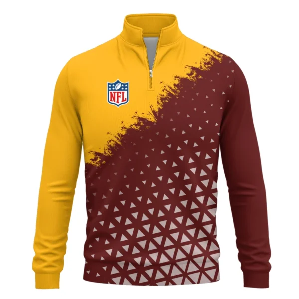 Red Gold Brotherhood Quarter-Zip Sweatshirt, Lightweight Stretch HVN1270 - Image 2