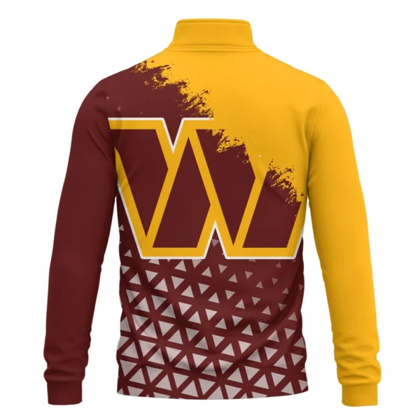 Red Gold Brotherhood Quarter-Zip Sweatshirt, Lightweight Stretch HVN1270 - Image 3