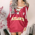 Basketball Lifestyle Squad Lace-Up Sweatshirt For Women, All-Season Pullover Hoodie HVN1280