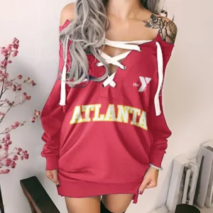 Basketball Lifestyle Squad Lace-Up Sweatshirt For Women, All-Season Pullover Hoodie HVN1280