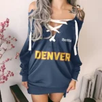 Basketball Lifestyle Fans Lace-Up Sweatshirt For Women, Modern Lace-Up Jumper HVN1280