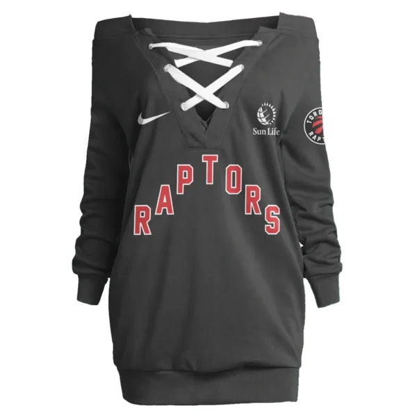 True Fan Pride Lace-Up Sweatshirt For Women, Active Game Day Tunic HVN1280 - Image 2
