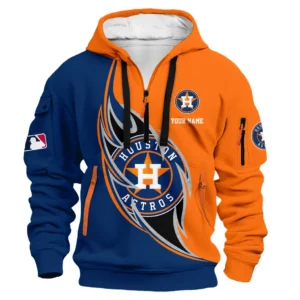 Strong Spirit Flame Hoodie Half Zip 3D Print, Sporty Fan Half-Zip Hoodie PTHDF000MLB091625HA