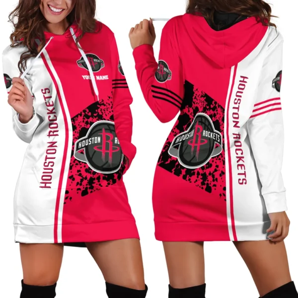 Hoop Family Nation Hoodie Dress For Women, Classic Women's Hoodie Dress PTHDDHR1