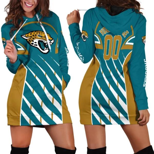 First Coast Squad Hoodie Dress Women, Sporty Women's Hoodie Dress PTHDDJJ00