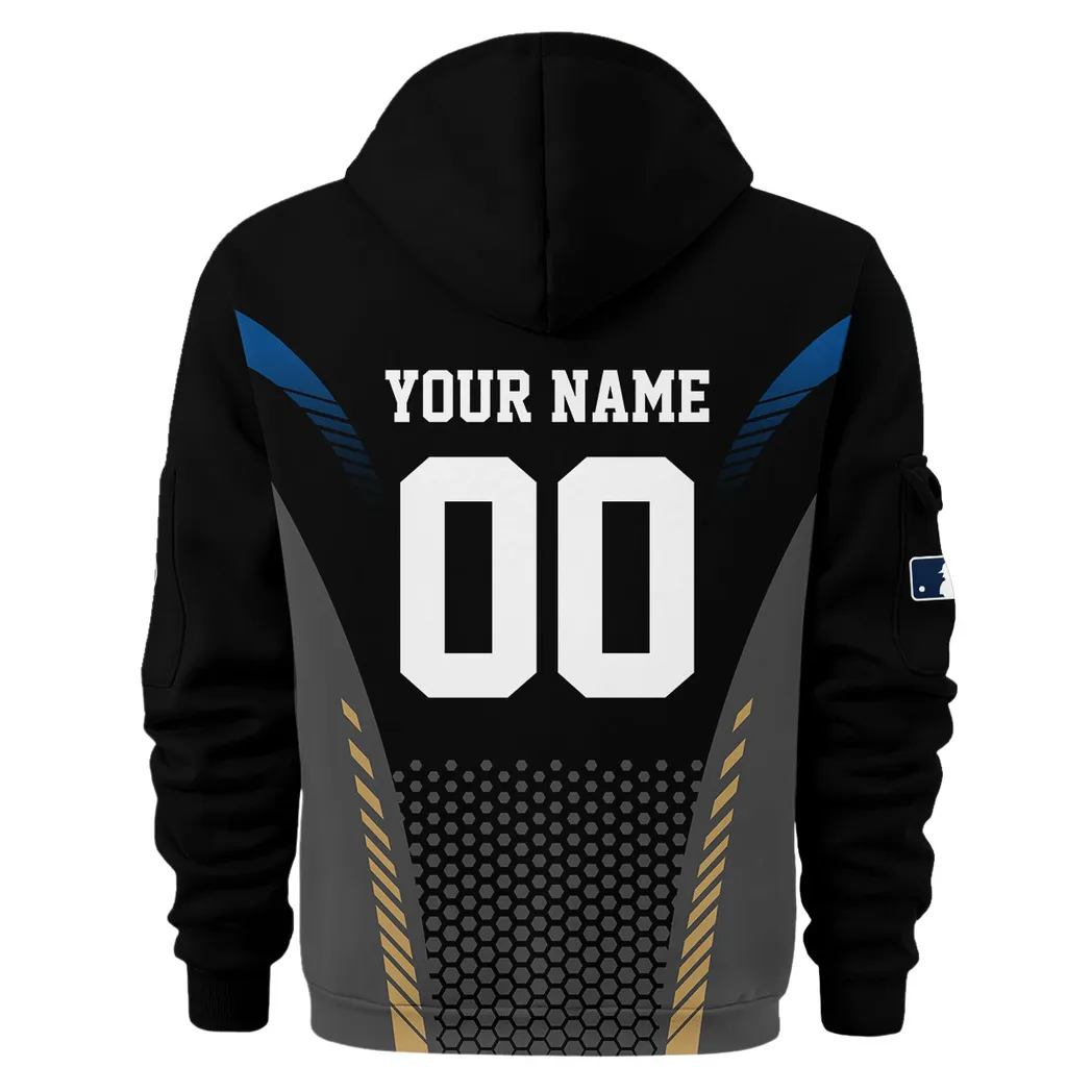 Bold Legacy Energy Hoodie Half Zip 3D Print, Everyday Fan Hoodie PTHDF000MLB091225KCR - Image 2