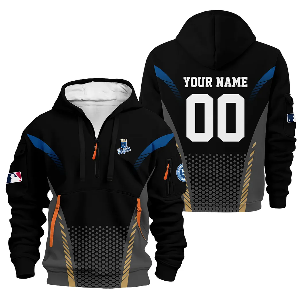 Bold Legacy Energy Hoodie Half Zip 3D Print, Everyday Fan Hoodie PTHDF000MLB091225KCR - Image 3