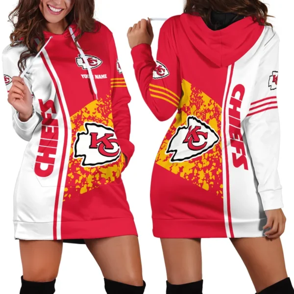 Fan Squad Hoodie Dress For Women, Athletic Spirit Hoodie Dress PTHDDCC01