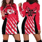 Victory Horns Hoodie Dress Women, True Supporter Hoodie Dress PTHDDCC00