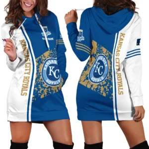 Loyal Fan Unity Hoodie Dress, Streetwear Women's Hoodie Dress For Baseball Fans PTHDD000MLB092025KCR