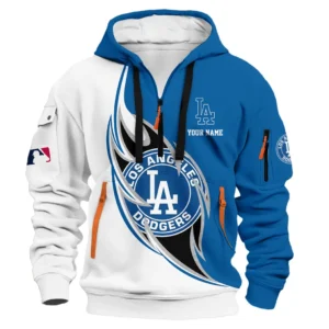Bold Game Flame Hoodie Half Zip 3D Print, Game Time Hoodie PTHDF000MLB091625LAD