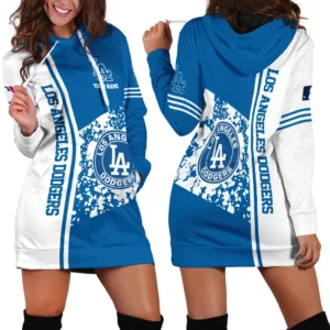 Fan Spirit Eternal Hoodie Dress, Athletic Spirit Hoodie Dress For Baseball Fans PTHDD000MLB092025LAD
