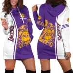 Streetwear Slam Energy Hoodie Dress For Women, Ultra-Soft Women's Hoodie Dress PTHDDAL1