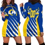 Match Day Herd Hoodie Dress Women, Lifestyle Women's Hoodie Dress PTHDDAR00