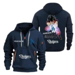Training Hoodie Half Zipper, Fan-Friendly Logo Design MLB030 - Navy