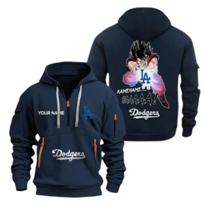 Training Hoodie Half Zipper, Fan-Friendly Logo Design MLB030 - Navy