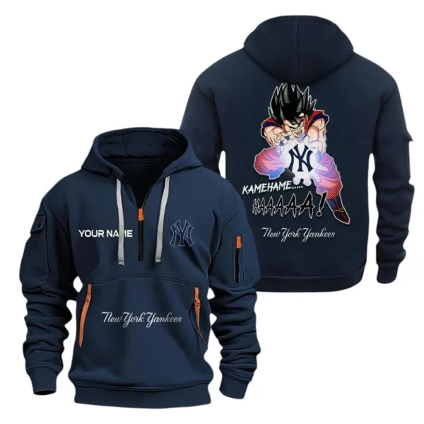 Training Hoodie Half Zipper, Fan-Friendly Logo Design MLB030 - Navy