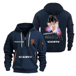Training Hoodie Half Zipper, Fan-Friendly Logo Design MLB030 - Navy