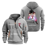 Performance Hoodie Half Zipper, Fan Edition Logo MLB030 - Grey
